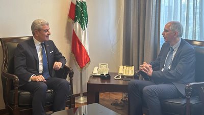 لقاء وزير الصناعة جو عيسى الخوري مع سفير فرنسا في لبنان
